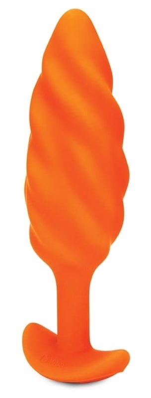 B-Vibe Swirl Texture Vibrating Plug - Thrilling Sensations Butt Plugs
