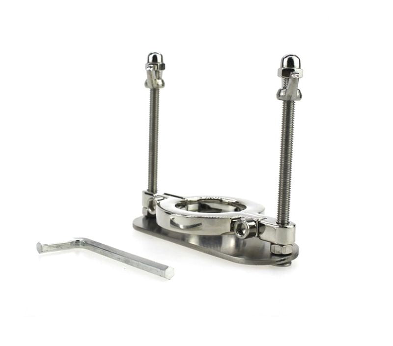 Unleash your darkest desires with this fully adjustable design Ball and Cock Toys