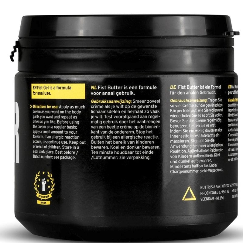 BUTTR Fisting Butter 500ml Water Based Lubes