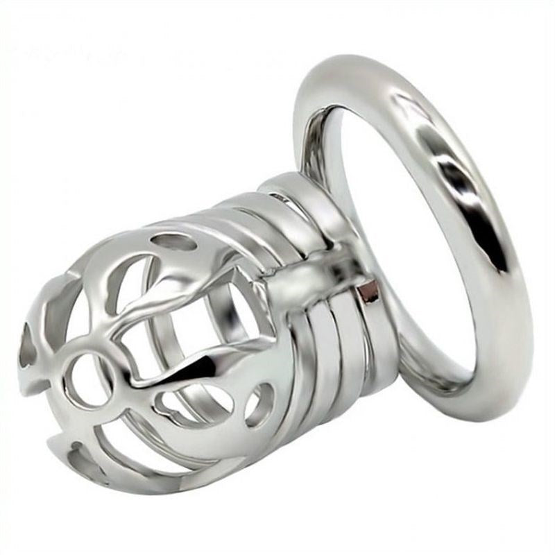 Captivated Stainless Steel Locking Chastity Cage Male Chastity