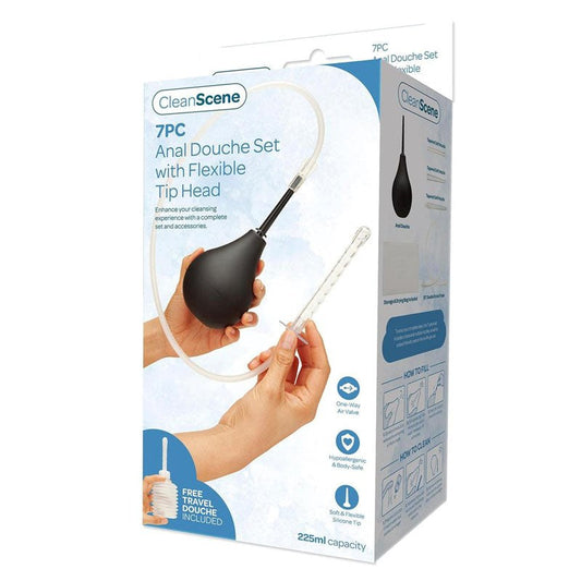 Revitalize Your Intimate Routine with CleanScene's 7-Piece Anal Douche Kit Enemas and Douches