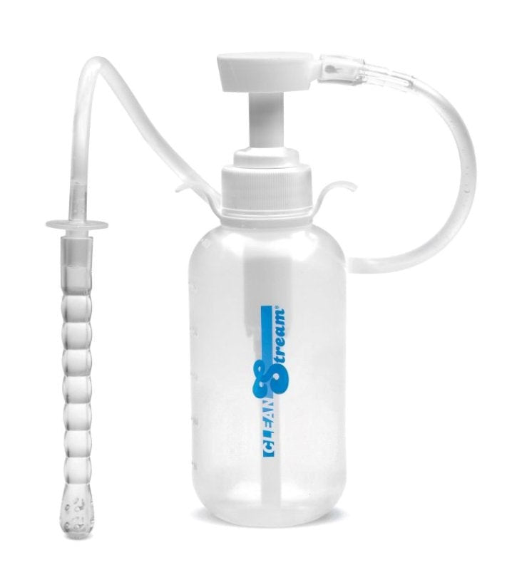 XR Brands CleanStream Pump Action Enema Bottle with Nozzle Anal Cleansing