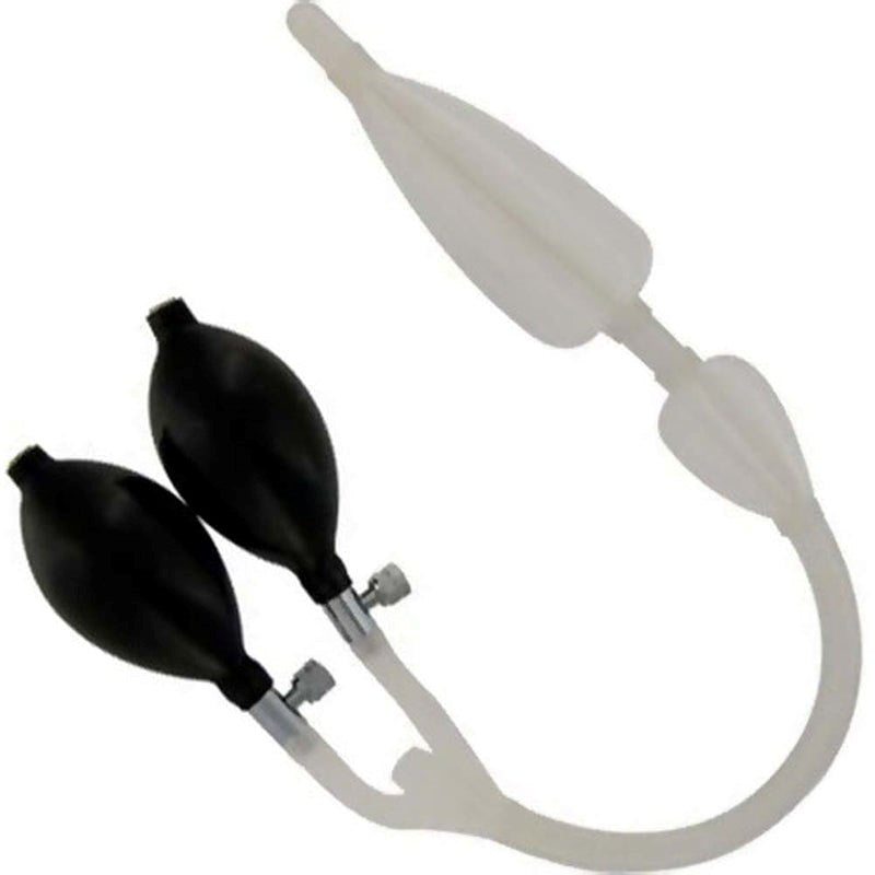 CleanStream Silicone Double Bulb Nozzle Clear Anal Cleansing