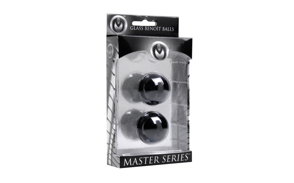 Master Series Jaded Glass Ben Wa Balls 30mm Love Eggs and Kegel Exercisers