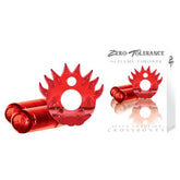 Zero Tolerance Crossbones Flame Thrower Double Bullet Red Cock Rings
