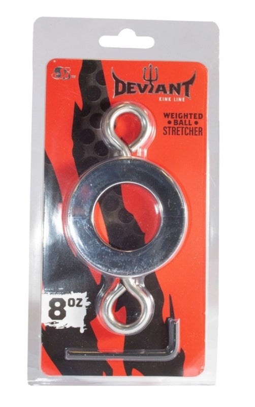 Deviant Weighted Ball Stretcher 8oz - Cock Rings