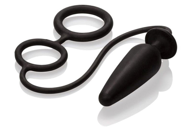Dr. Joel Kaplan Silicone Probe With Dual Cock Ring Prostate Toys