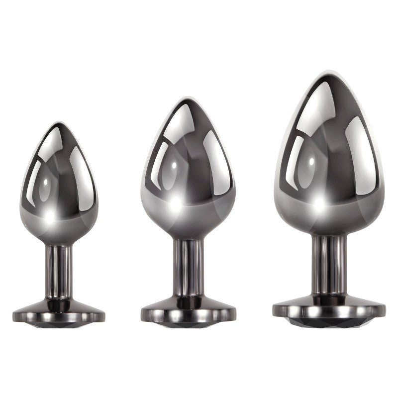 Evolved's Exquisite Black Gem Anal Plug Collection Butt Plugs