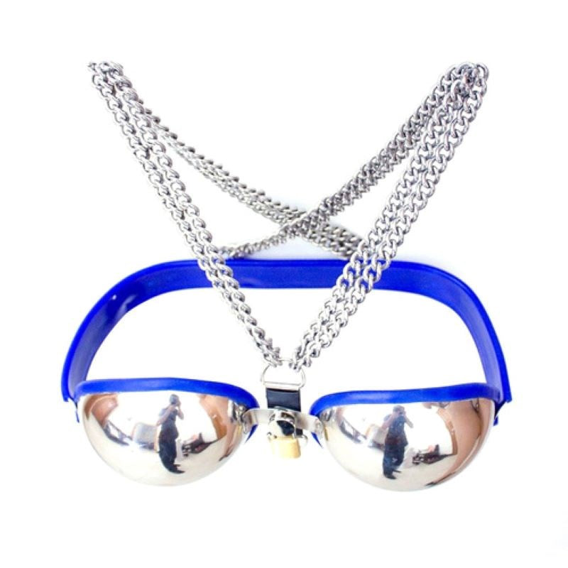 Female Stainless Steel Bra Chastity Device Male Chastity
