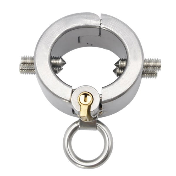 Stainless Steel BDSM Piercing Chamber - Explore Pleasure and Pain Ball and Cock Toys