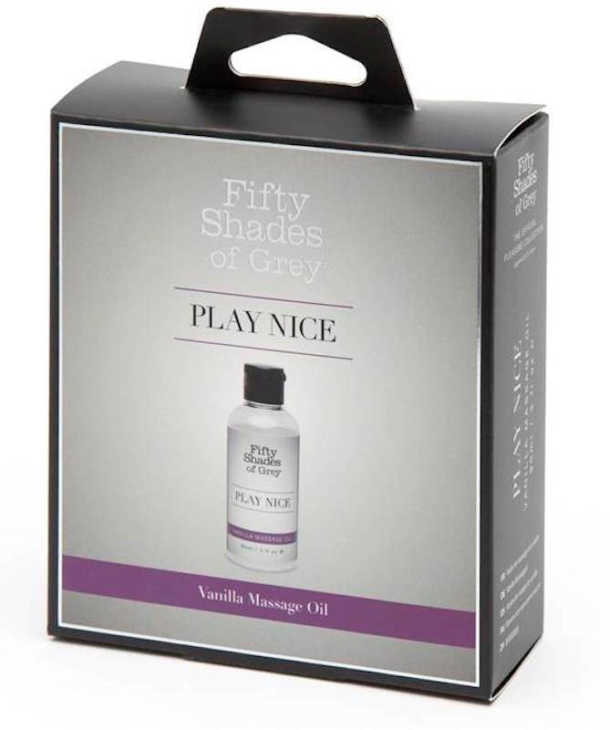 Fifty Shades of Grey Play Nice Vanilla Massage Oil 90ml Lubricants and Lotions