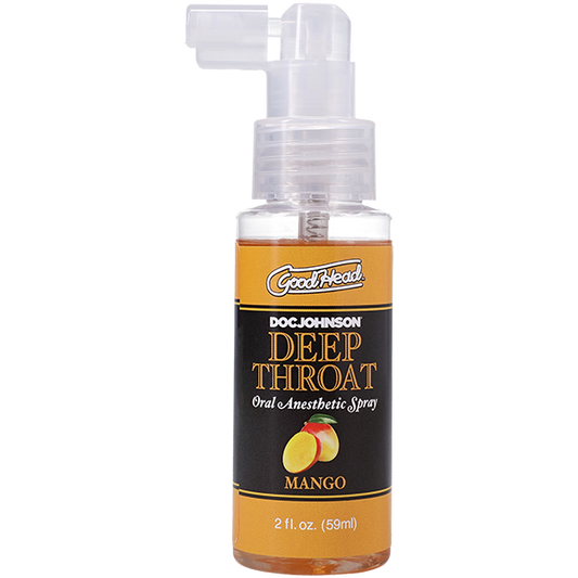 Doc Johnson GoodHead Mango Flavoured Deep Throat Spray 59ml - Delay and Excite Sprays