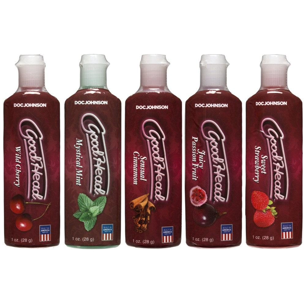 Doc Johnson Good Head Oral Delight Adult Lubricant 5 Pack Delay and Excite Sprays