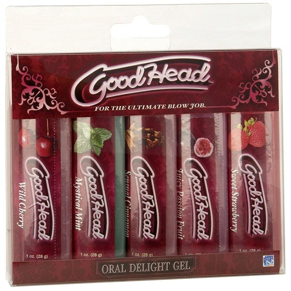Doc Johnson Good Head Oral Delight Adult Lubricant 5 Pack Delay and Excite Sprays