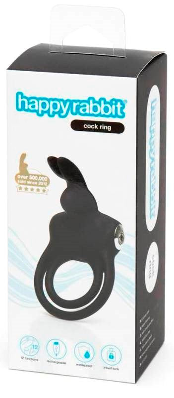 Happy Rabbit Stimulating Rechargeable Rabbit Cock Ring - Cock Rings