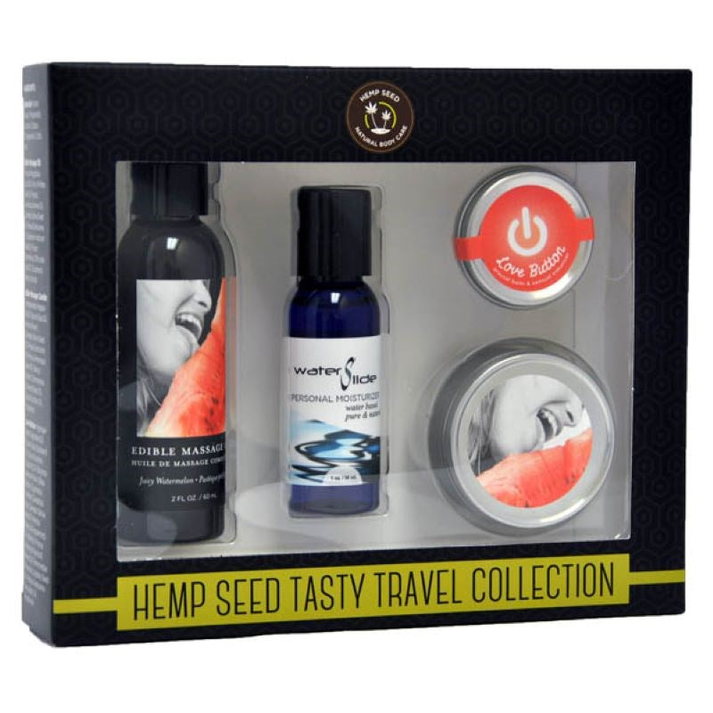 Hemp Seed Tasty Travel Collection Water Based Lubes