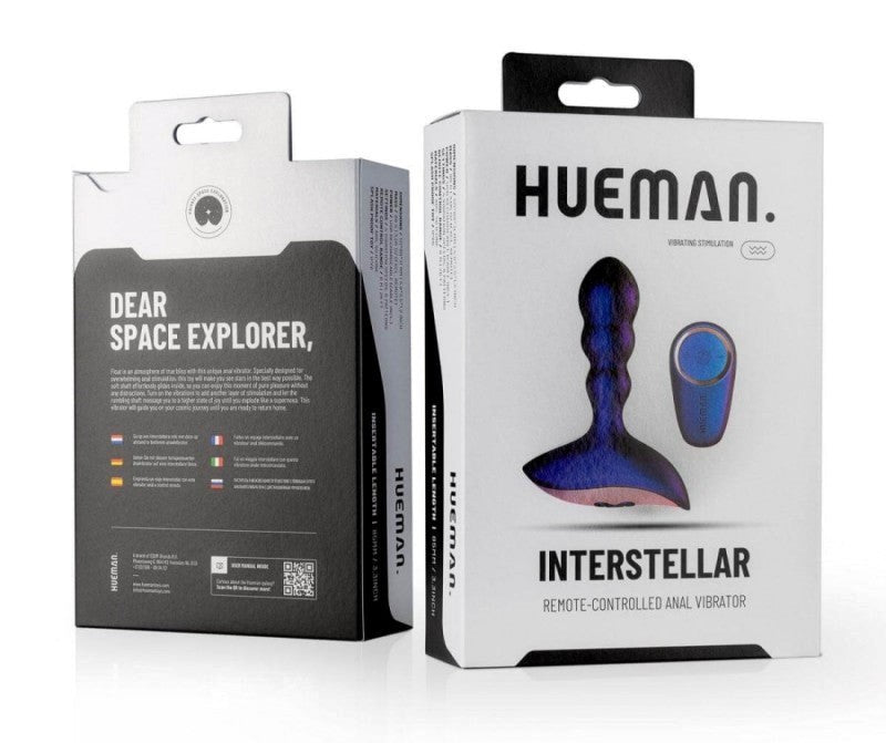 Hueman Interstellar Remote Controlled Anal Vibrator Butt Plugs