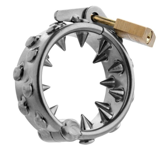 Impaler Locking CBT Ring with Spikes - Cock Rings