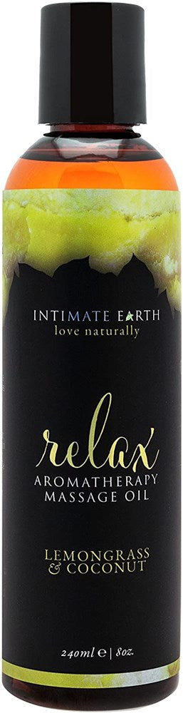 Intimate Earth Aromatherapy Massage Oil 240ml Water Based Lubes