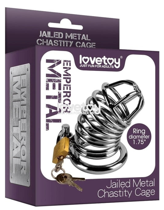 Jailed Metal Chastity Cage - Male Chastity