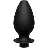 Kink Flow Fill Silicone Anal Douche Accessory Black Enemas and Douches