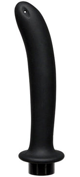 Kink Flow Silicone Anal Douche Accessory Extra Deep Black Enemas and Douches