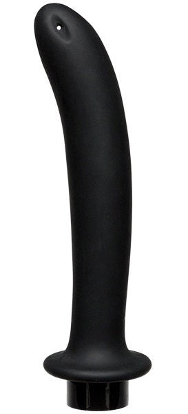 Kink Flow Silicone Anal Douche Accessory Extra Deep Black Enemas and Douches