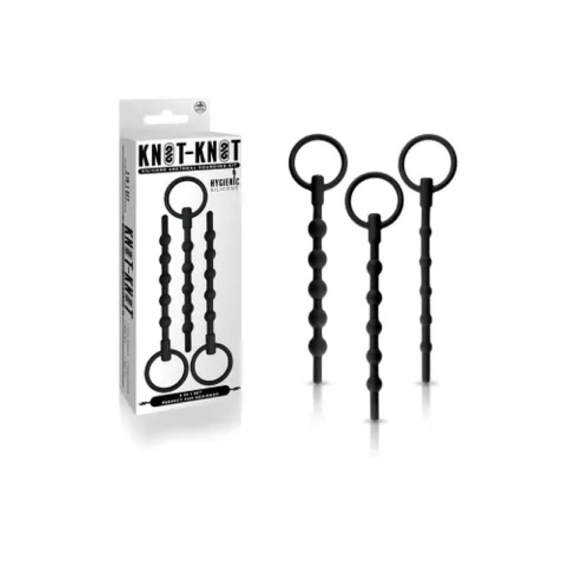 Knot Knot Silicone Urethral Pleasure Kit - Beginner's Delight Penis Plugs