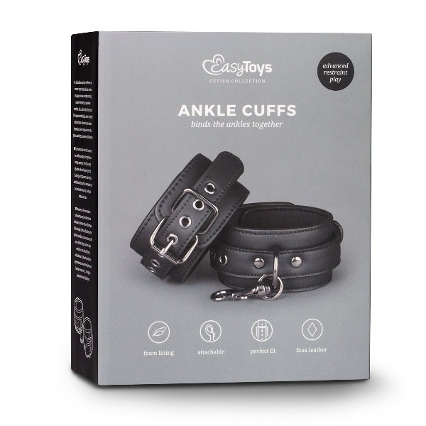 Easy Toys Fetish Collection Bondage Ankle Cuffs Black Cuffs And Restraints