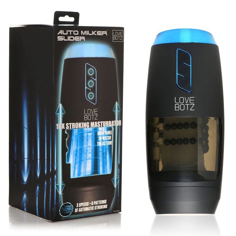 Milker Slider 18X - Customizable Patterns for Hands-Free Satisfaction Masturbators and Strokers