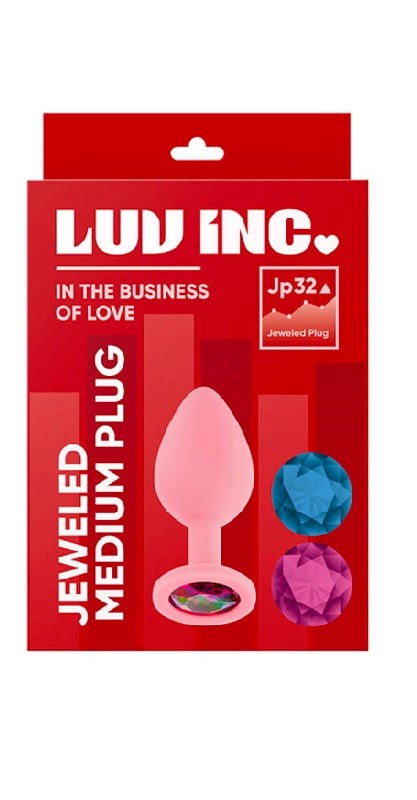 Luv Inc Jp32 Medium Jeweled Plug Pink Prostate Toys