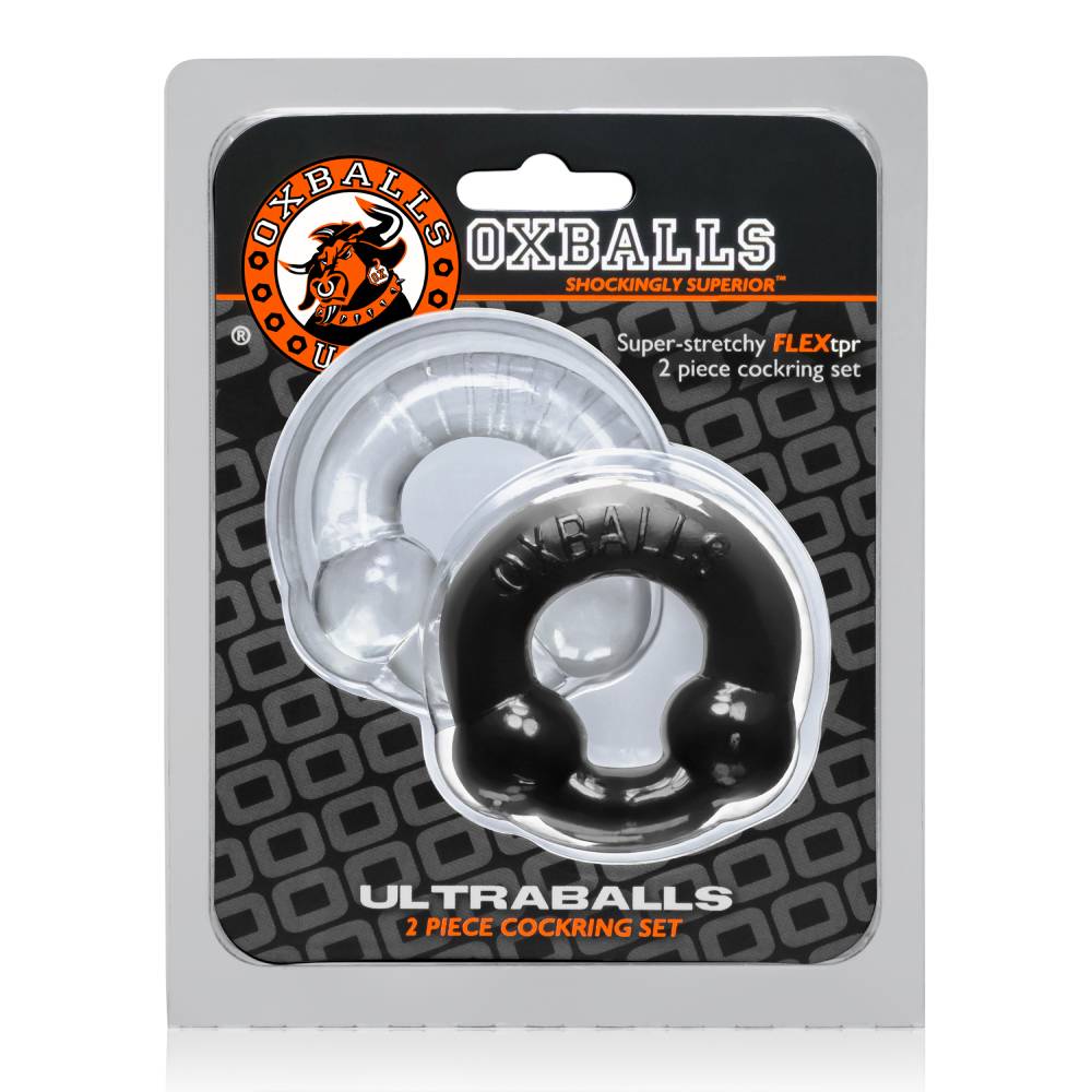OxBalls Ultraballs 2 Pack Mens Stretchy Cock Rings Stretchy Cock Rings