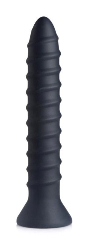 Master Series Power Screw 10X Spiral Silicone Vibrator Butt Plugs