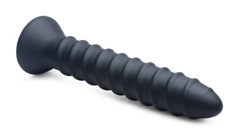 Master Series Power Screw 10X Spiral Silicone Vibrator Butt Plugs