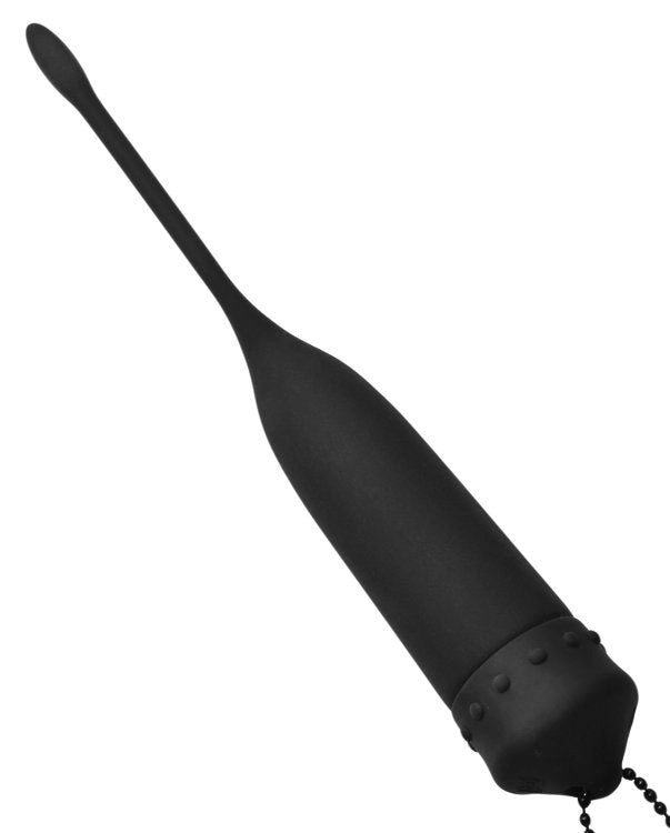 Masters Series Cadence Vibrating Silicone Sound Black Penis Plugs