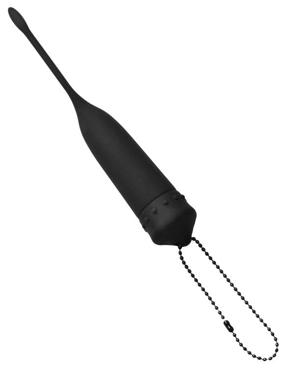 Masters Series Cadence Vibrating Silicone Sound Black Penis Plugs