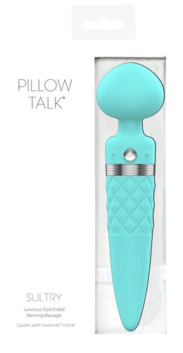 Pillow Talk Sultry Dual Ended Warming Body Wand Massager Body Wands