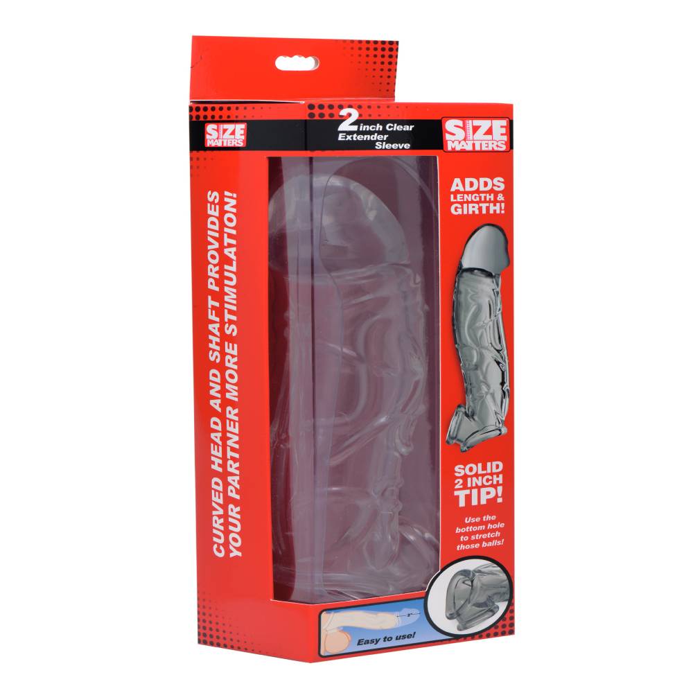 Size Matters Mens Penis Extender Sleeve Clear Pumps, Extenders and Sleeves