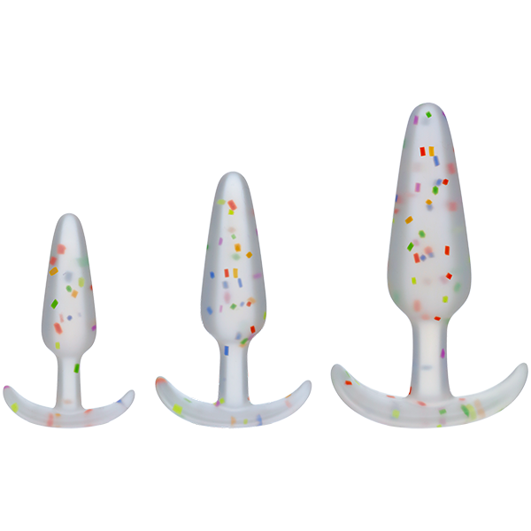 Doc Johnson Pride Silicone Anal Trainer Set Butt Plugs