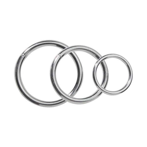 Nickel Metal C Ring Set Cock Rings