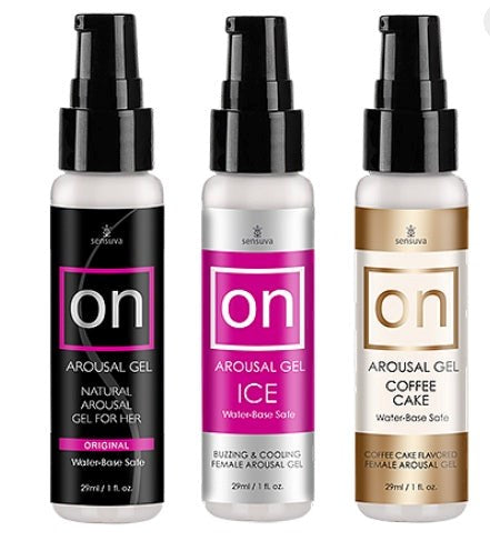 ON for Her Arousal Gel Delay and Excite Sprays