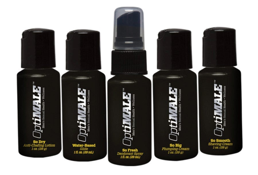 OptiMALE - Portable Grooming Kit for Confident Travelers Delay and Excite Sprays