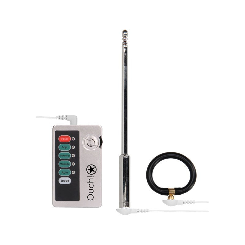 OUCH! Pleasurable E-stim Urethral Sounding Exploration Kit Penis Plugs