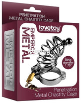 Penetration Metal Chastity Cage Male Chastity