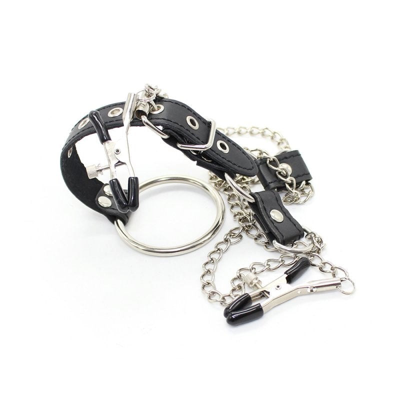 Penitentiary Nipple Clamps and Cock Ring Set Nipple and Clit Clamps