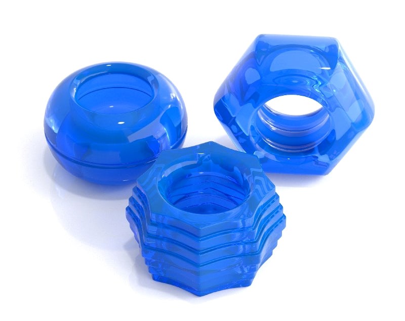 Pipedream Classix Deluxe Stretchy Cock Ring Set Blue Cock Rings