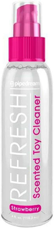 Pipedream Refresh Strawberry Scented Toy Cleaner 118 ml Adult Toy Cleaner