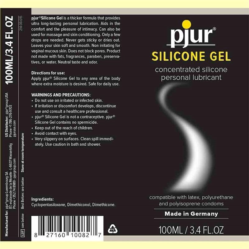 Pjur Gel Silicone Personal Lubricant Silicone Based Lubes