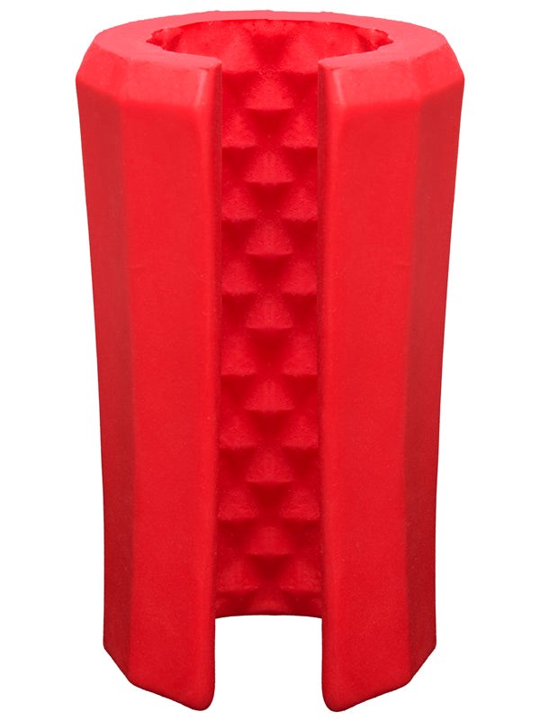 Doc Johnson Platinum The Tru Stroke Beaded Masturbator Red Masturbators and Strokers