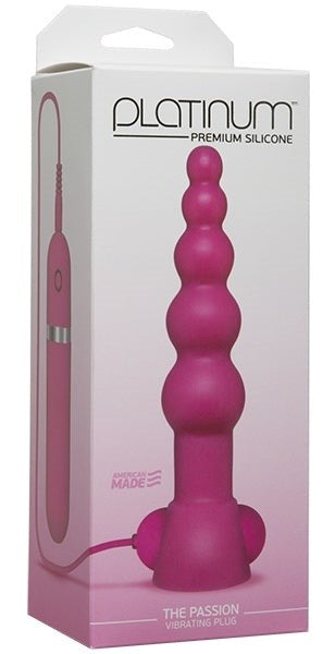 Doc Johnson Platinum The Passion Vibrating Anal Plug Pink Anal Vibrators
